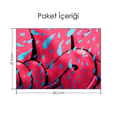 Pembe Grafiti Desen Notebook Sticker, Laptop sticker,, Hp Sticker, Asus Sticker, 15.6 inç Sticker