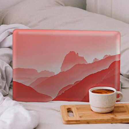 Pembe Sisli Dağlar Notebook Sticker, Laptop sticker,, Hp Sticker, Asus Sticker, 15.6 inç Sticker