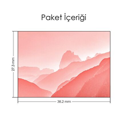 Pembe Sisli Dağlar Notebook Sticker, Laptop sticker,, Hp Sticker, Asus Sticker, 15.6 inç Sticker