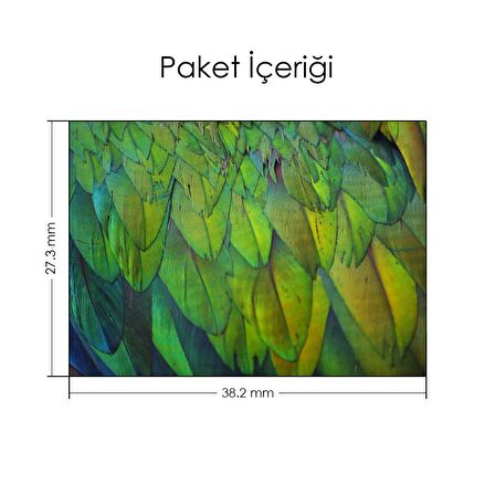 Yanar Dönerli Kuş Tüyü Notebook Sticker, Laptop sticker,, Hp Sticker, Asus Sticker, 15.6 inç Sticker