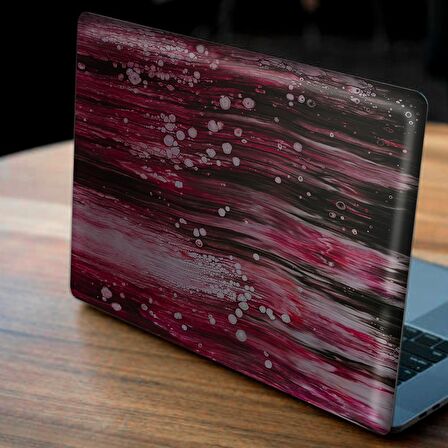 Mor Siyah Akış Notebook Sticker, Laptop sticker,, Hp Sticker, Asus Sticker, 15.6 inç Sticker