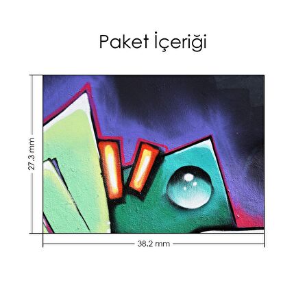 Efektli Grafiti Notebook Sticker, Laptop sticker,, Hp Sticker, Asus Sticker, 15.6 inç Sticker