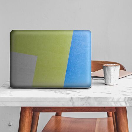 Mavi Yeşil Minimal Desen Notebook Sticker, Laptop sticker, Hp Sticker, Asus Sticker,15.6 İnç Sticker