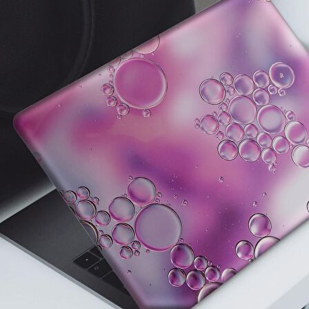 Pembe Makro Baloncuklar Notebook Sticker, Laptop sticker,, Hp Sticker, Asus Sticker, 15.6 inç Sticker