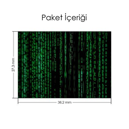 Akan Binary Kodlar Notebook Sticker, Laptop sticker,, Hp Sticker, Asus Sticker, 15.6 inç Sticker
