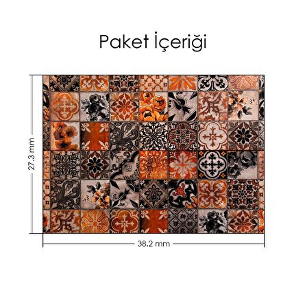Değişik Çini Karo Desenleri Notebook Sticker, Laptop sticker,, Hp Sticker, Asus Sticker, 15.6 inç Sticker