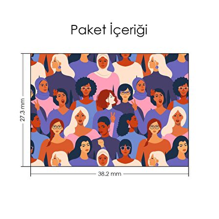 Kadınlar Desen Notebook Sticker, Laptop sticker,, Hp Sticker, Asus Sticker, 15.6 inç Sticker