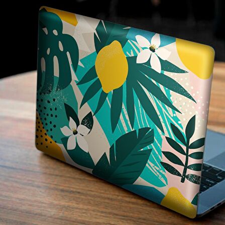 Yaseminli Tropikal Memphis Desen-3 Notebook Sticker, Laptop sticker,, Hp Sticker, Asus Sticker, 15.6 inç Sticker