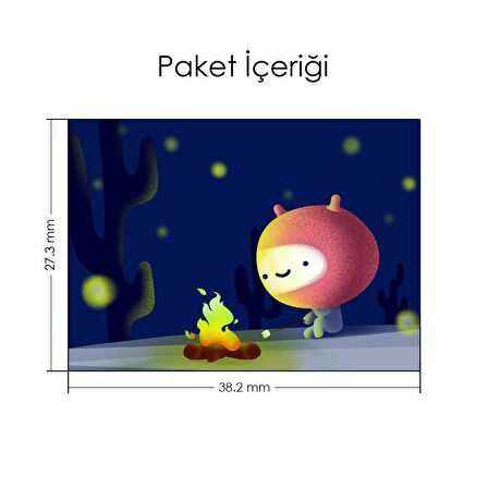Sevimli Uzaylı Notebook Sticker, Laptop sticker,, Hp Sticker, Asus Sticker, 15.6 inç Sticker