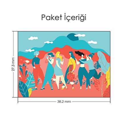 İlüstrasyon Kadınlar Notebook Sticker, Laptop sticker,, Hp Sticker, Asus Sticker, 15.6 inç Sticker