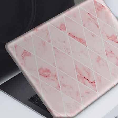 Pembe Mermer Baklava Deseni Notebook Sticker, Laptop sticker,, Hp Sticker, Asus Sticker, 15.6 inç Sticker
