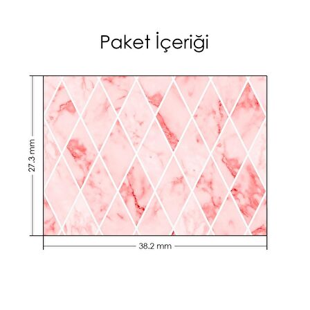 Pembe Mermer Baklava Deseni Notebook Sticker, Laptop sticker,, Hp Sticker, Asus Sticker, 15.6 inç Sticker