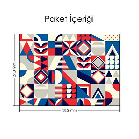 Karelerde Desenler-2  Notebook Sticker, Laptop sticker,, Hp Sticker, Asus Sticker, 15.6 inç Sticker