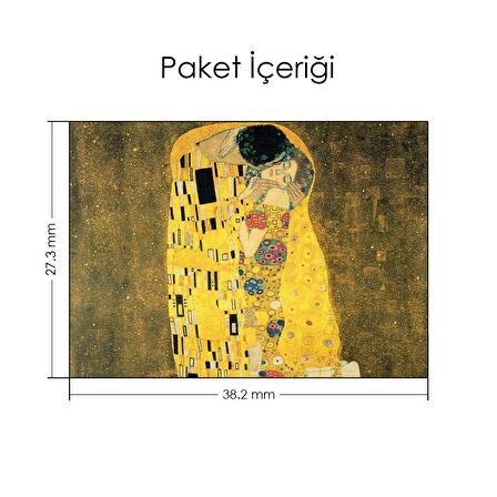 Gustav Klimt Öpücük Notebook Sticker, Laptop sticker,, Hp Sticker, Asus Sticker, 15.6 inç Sticker