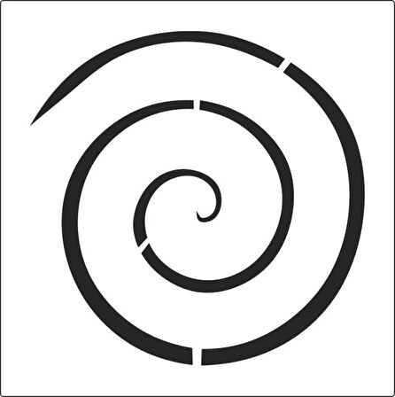 Basit Spiral Stencil Boyama şablonu 30x30 cm, Duvar Stencil, Fayans Stencil, Mobilya Stencil
