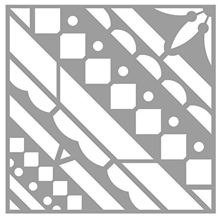 Kızılderili Desen Stencil Boyama şablonu 30x30 cm, Duvar Stencil, Fayans Stencil, Mobilya Stencil