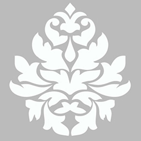 Damask 4 Stencil Boyama şablonu 30x30 cm, Duvar Stencil, Fayans Stencil, Mobilya Stencil