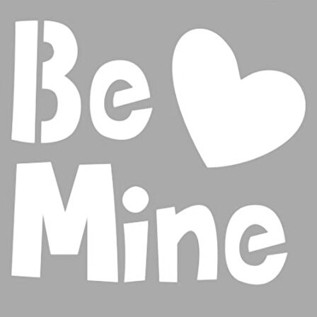 Be Mine Stencil Boyama şablonu 30x30 cm, Duvar Stencil, Fayans Stencil, Mobilya Stencil