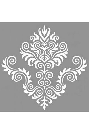 Tribal Damask Stencil Boyama şablonu 30x30 cm, Duvar Stencil, Fayans Stencil, Mobilya Stencil