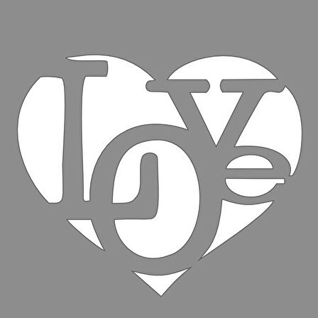 Love Sketch 2 Stencil Boyama şablonu 30x30 cm, Duvar Stencil, Fayans Stencil, Mobilya Stencil