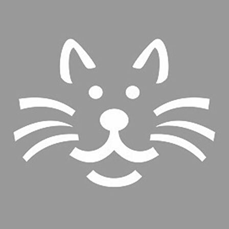 Sevimli Kedi Stencil Boyama şablonu 30x30 cm, Duvar Stencil, Fayans Stencil, Mobilya Stencil
