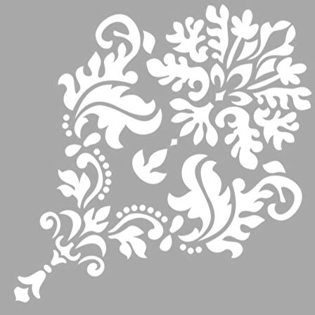Buket Damask Stencil Boyama şablonu 30x30 cm, Duvar Stencil, Fayans Stencil, Mobilya Stencil