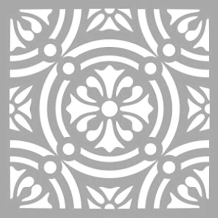 Karo Desen Stencil Boyama şablonu 30x30 cm, Duvar Stencil, Fayans Stencil, Mobilya Stencil