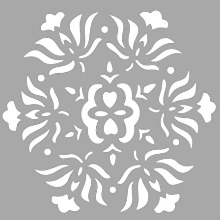 Altıgen Karo Stencil Boyama şablonu 30x30 cm, Duvar Stencil, Fayans Stencil, Mobilya Stencil