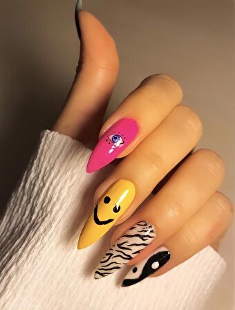 Zebra  Tırnak Dövmesi,Tırnak Tattoo,Nail Art ,Tırnak Sticker