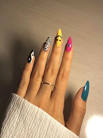 Zebra  Tırnak Dövmesi,Tırnak Tattoo,Nail Art ,Tırnak Sticker