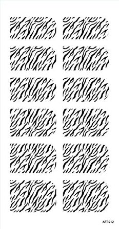 Zebra  Tırnak Dövmesi,Tırnak Tattoo,Nail Art ,Tırnak Sticker