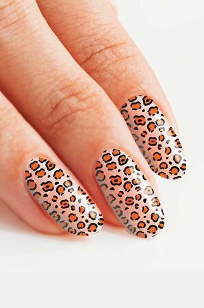 Leopar Tırnak Dövmesi,Tırnak Tattoo,Nail Art ,Tırnak Sticker