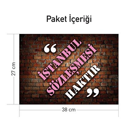 İstanbul Sözleşmesi Haktır Notebook Sticker, Hp Sticker, Asus Sticker, 15.6 inç Sticker