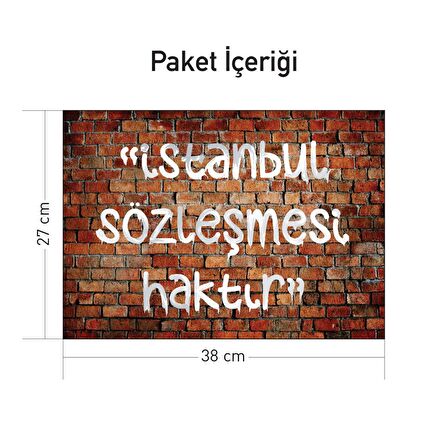 İstanbul Sözleşmesi Haktır-2 Notebook Sticker,Laptop sticker,Hp Sticker,Asus Sticker,15.6 inç Sticker