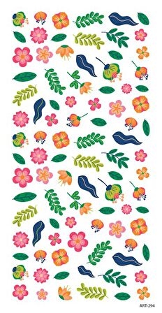 Bahar  Çiçeki Tırnak Dövmesi, Tırnak Tattoo, Nail Art, Tırnak Sticker