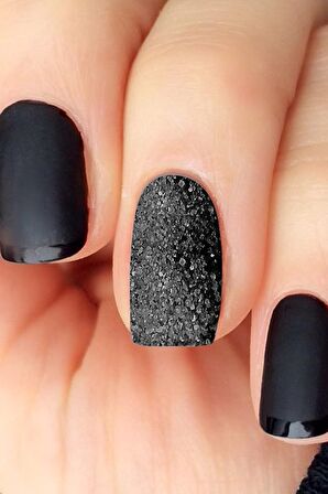 SİYAH TIRNAK OJE SÜSLEME TUZU, TIRNAK TOZU, OJE TUZU, OJE TOZU, NAIL ART