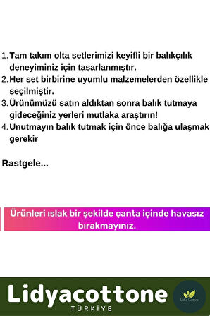 Hazır Kurulu Balık Viper Deniz Göl Kıyı Olta Seti Özel Üretim Şık Taşıma Çantalı 3m Kamış
