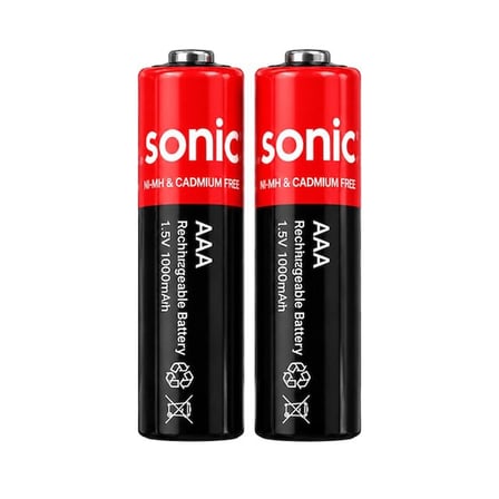 Asonic PL400 İnce 1.5V 400 Mah-750 Mvh Type-C Şarjlı 2'Li AAA Pil