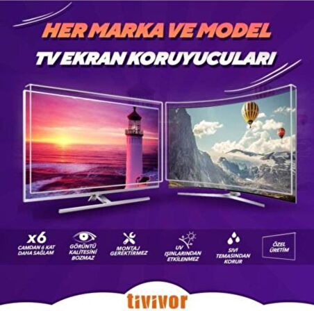 Tivivor 47" 120 Ekran Universal Led Tv Ekran Koruyucu