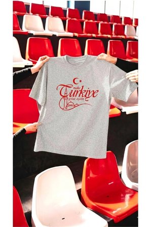 Unisex Make Türkiye Great Again Baskılı Tasarım Tshirt