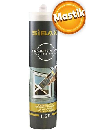 Sibax LS11 Silikonize Mastik 500 gr Beyaz