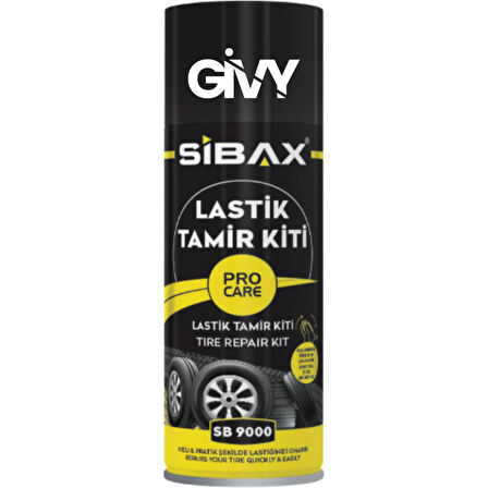 Lastik Tamir Kiti Sprey 400 ml – Patlak Lastik Şişirme ve Anında Onarım Spreyi SB9000
