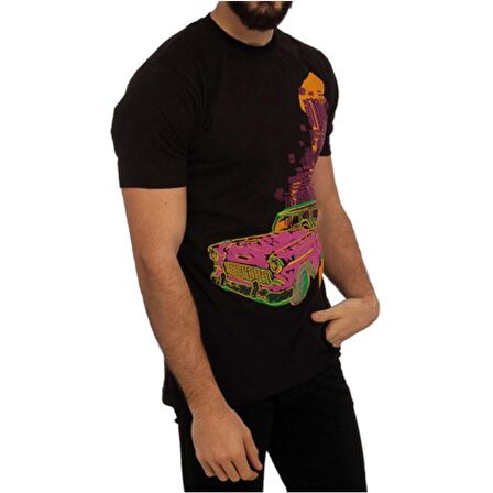 Biggdesign T-Shirt Otomobil Siyah-S