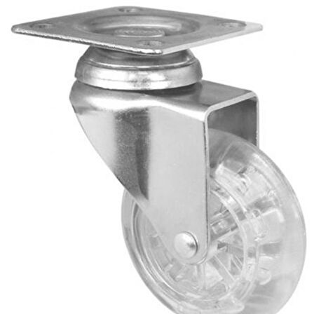Burak 0752 SVRT Tablalı Rulmanlı Tekerlek - Şeffaf