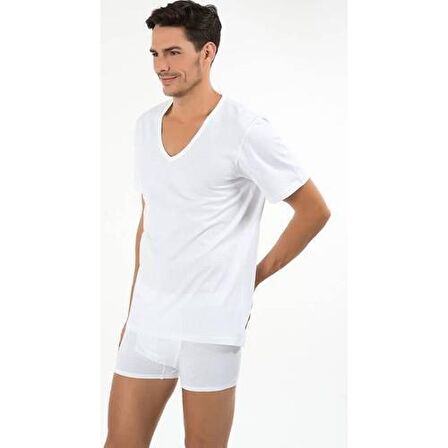 KOM Enrico 2'li Erkek Atlet - Beyaz