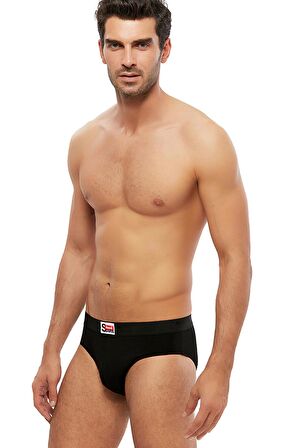 Kom Ariel 2'li Erkek Siyah Slip