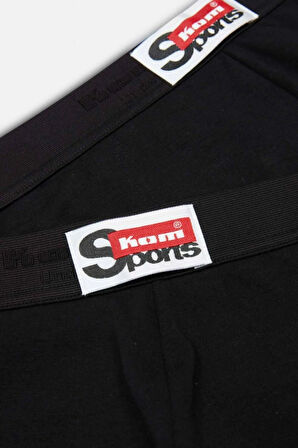 Sıyah Ariel Pamuklu 2 'li Erkek Slip