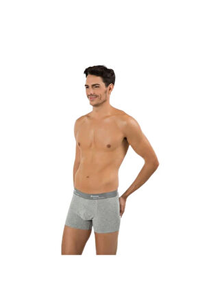 Erkek Gri Tıght 2'li Boxer 1019