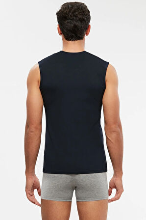 Francesco V Yaka Pamuklu Erkek Atlet Lacivert