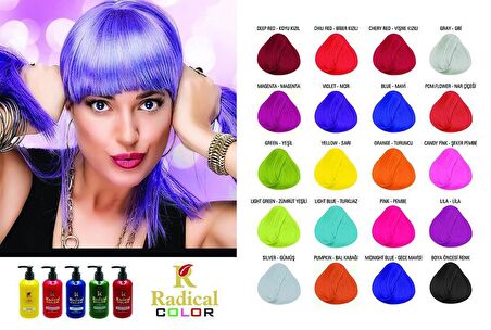 Radical Color Saç Boyası 250ml Pembe